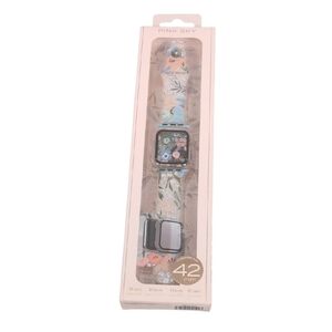 Pink Sky Floral Apple Watch Band & Clear Bumper 42mm